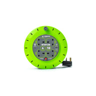 10m 4 Socket Extension Cassette Reel 13amp