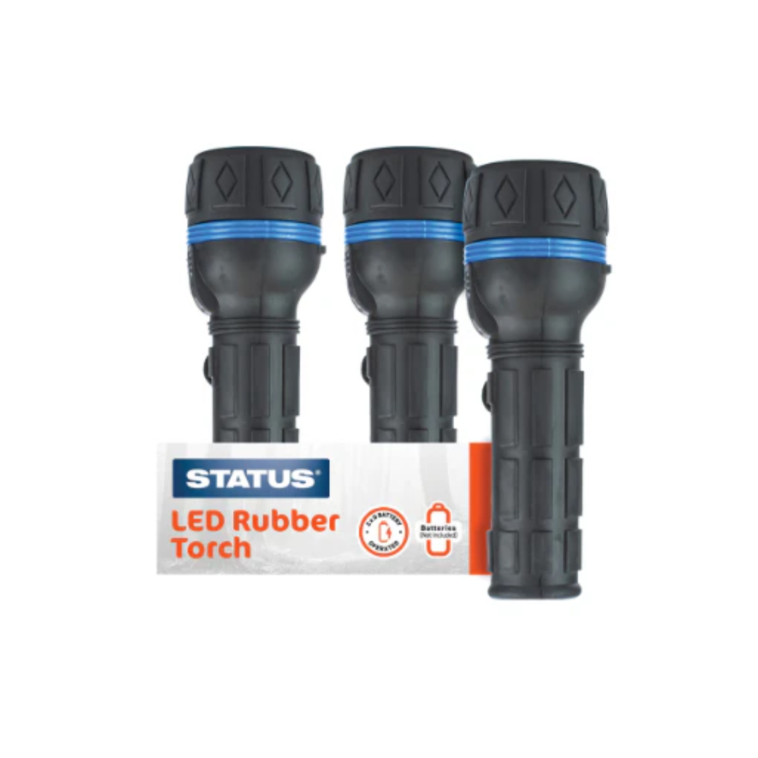 Heavy Duty Rubber LED Torch