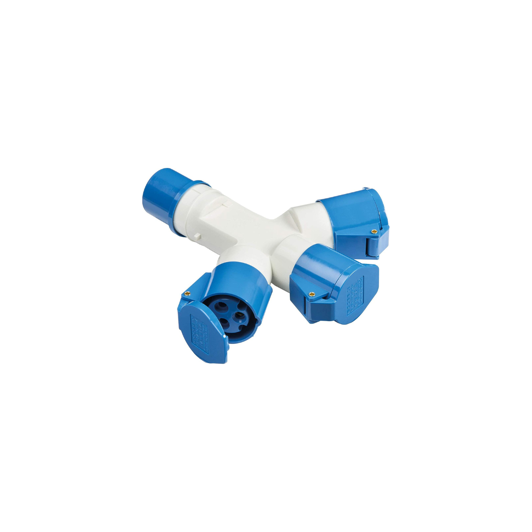 3-way adapter 16amp