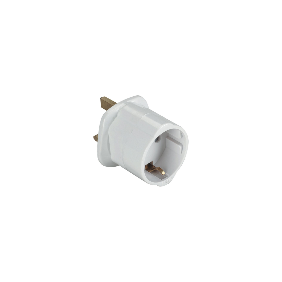 European Visitors Adaptor - European Schuko to UK