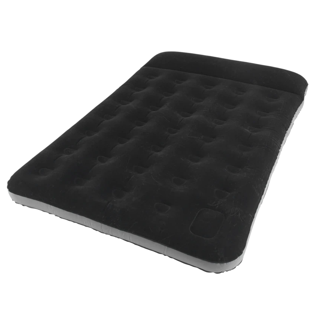 Outwell Classic Flock Double Air Bed w/ Pillow and Pump