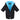 Saltie Junior Changing Robe - Black/Cyan