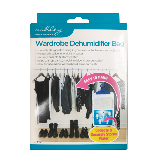Hanging Wardrobe Dehumidifier Bag - Unscented