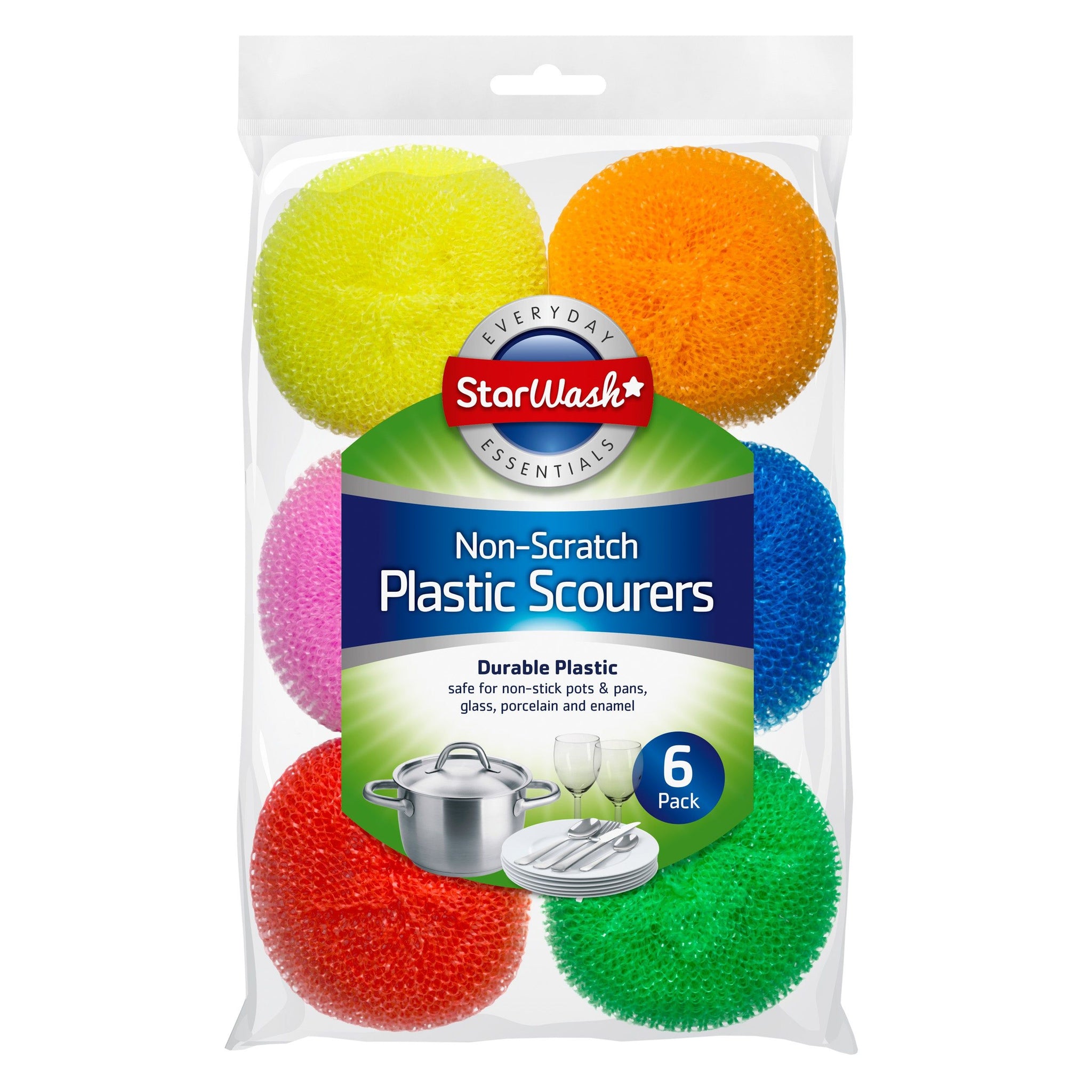 Non-Scratch Scourers - Pack of 6