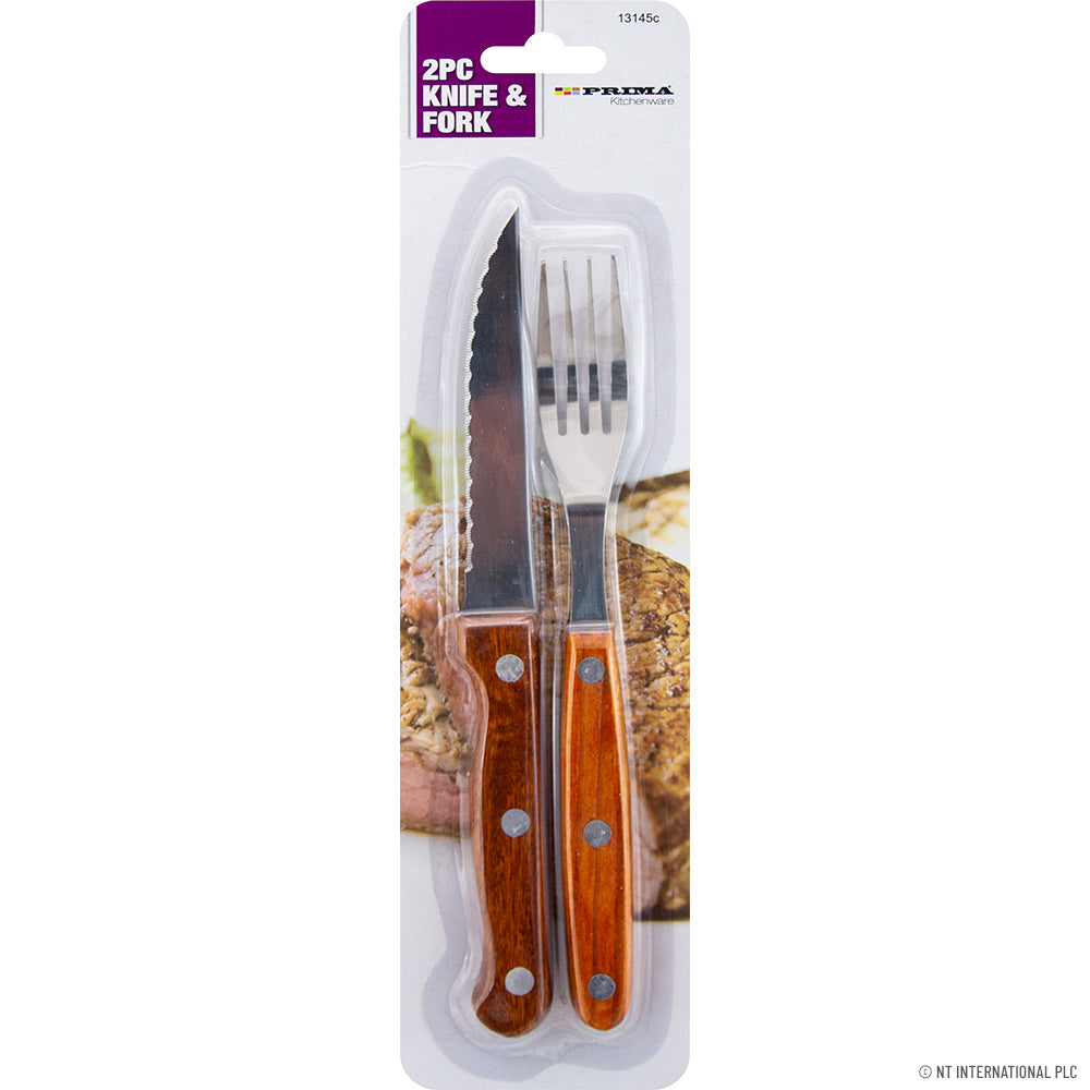 2pc Steak Knife & Fork