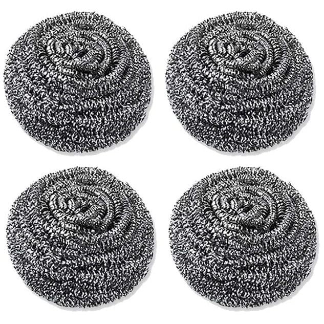 Stainless Steel Scourers - 4  Pack