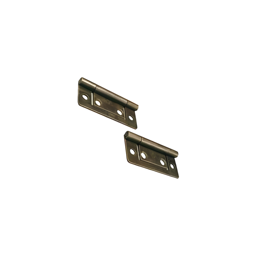 Flush Hinge. Bronze finish. 2" (50mm). 2 per pack