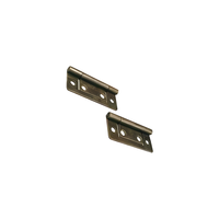 Flush Hinge. Bronze finish. 2" (50mm). 2 per pack