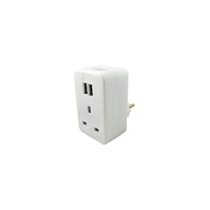 European Plug Adaptor With USB Ports