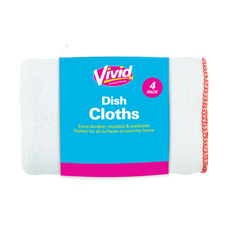 Cotton Dish Cloth (Pack of 4)