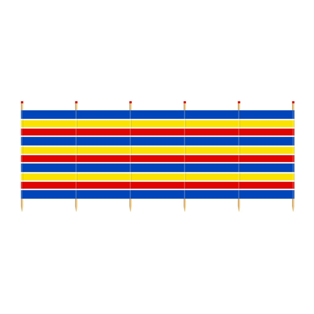 Windbreak Traditional Stripe - 6 Pole Tall