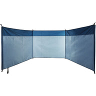 Compact Lightweight 4 Pole Wind Screen Blue